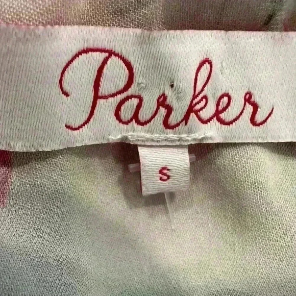 Parker Erin Floral Print Silk Blouse Size S - Picture 6 of 10